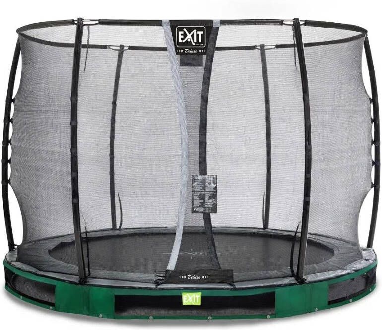 EXIT Toys Exit Elegant Inground Trampoline ø305cm Met Economy Veiligheidsnet Groen