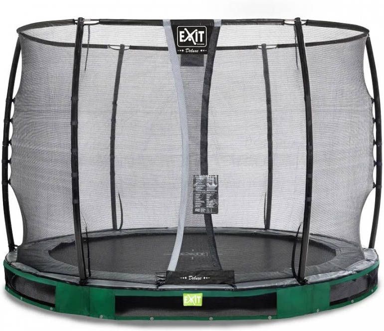 EXIT Toys Exit Elegant Inground Trampoline ø366cm Met Economy Veiligheidsnet Groen