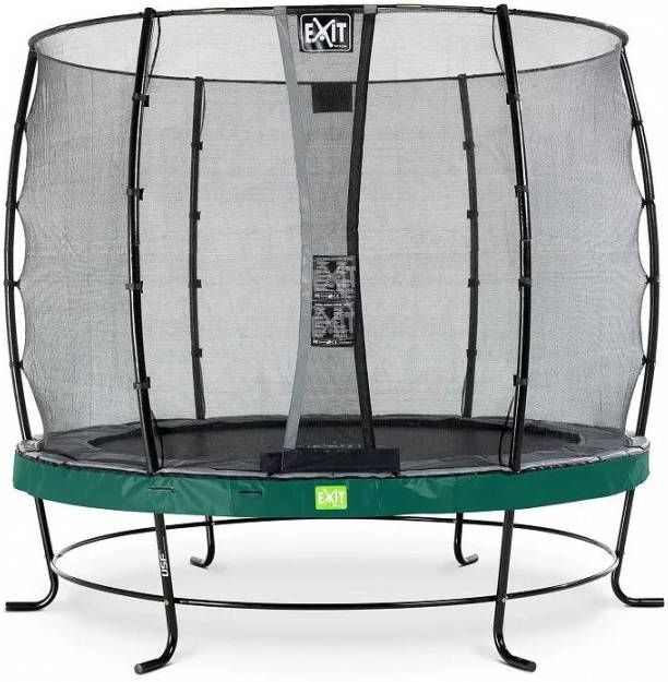 EXIT Toys Exit Elegant Trampoline Met Veiligheidsnet Economy Rond 251 Cm Groen