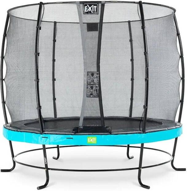 EXIT Toys Exit Elegant Trampoline Met Veiligheidsnet Economy Rond 427 Cm Blauw