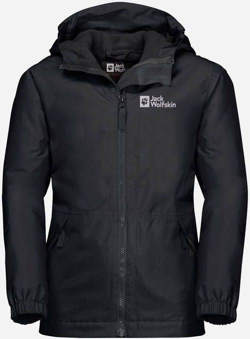 Jack Wolfskin Snowy Days Jas Junior Zwart