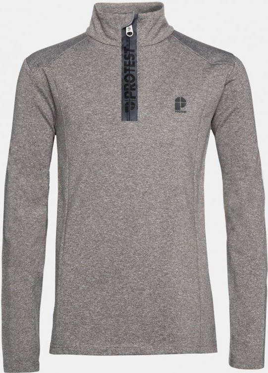 Protest Willowy JR 1/4 Zip Trui Junior Donkergrijs Mengeling
