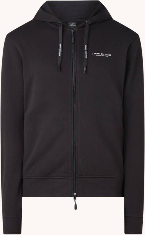 Armani Exchange Sweatvest met logoprint en steekzakken