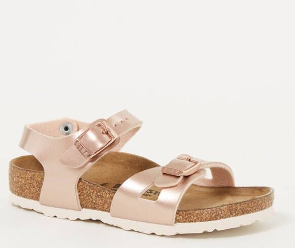 Birkenstock Sandalen Rio Electric in coole metallic look, schoenwijdte smal