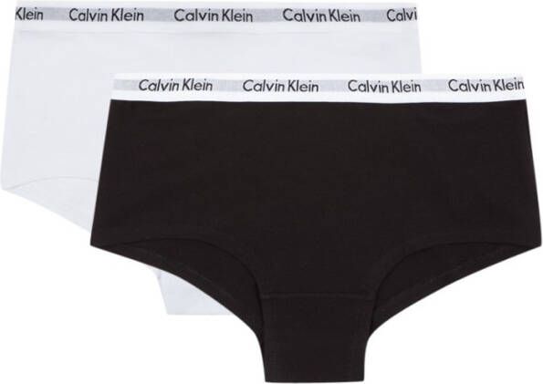 CALVIN KLEIN UNDERWEAR short set van 2 zwart/wit