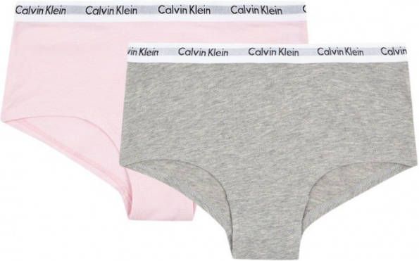 Calvin Klein Boxershorts in mêlée en uni in 2-pack