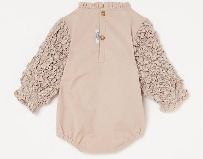 Donsje Amsterdam Ibella romper van biologisch katoen met smockwerk