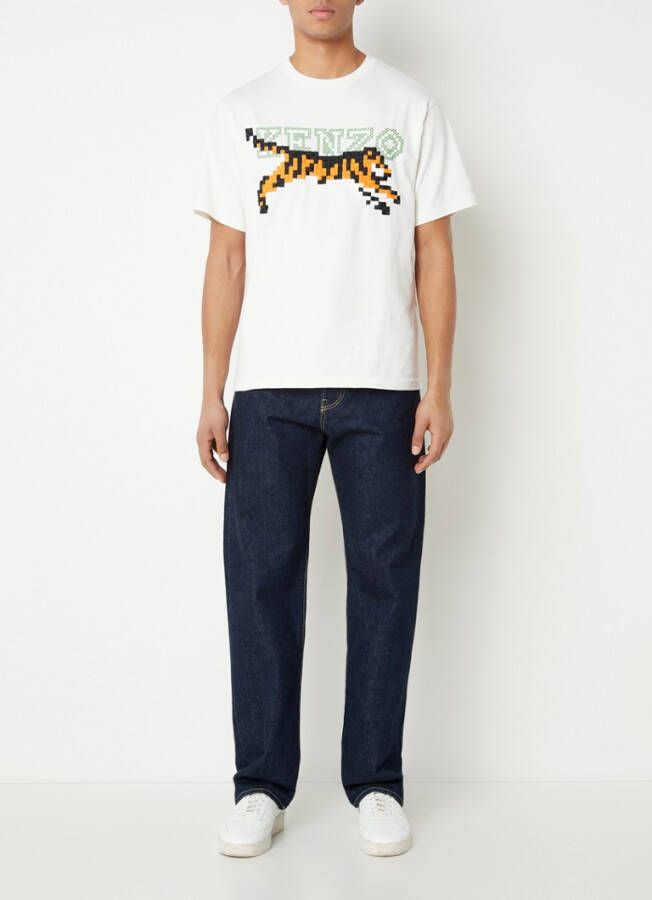 Kenzo Pixel oversized T shirt met logoborduring