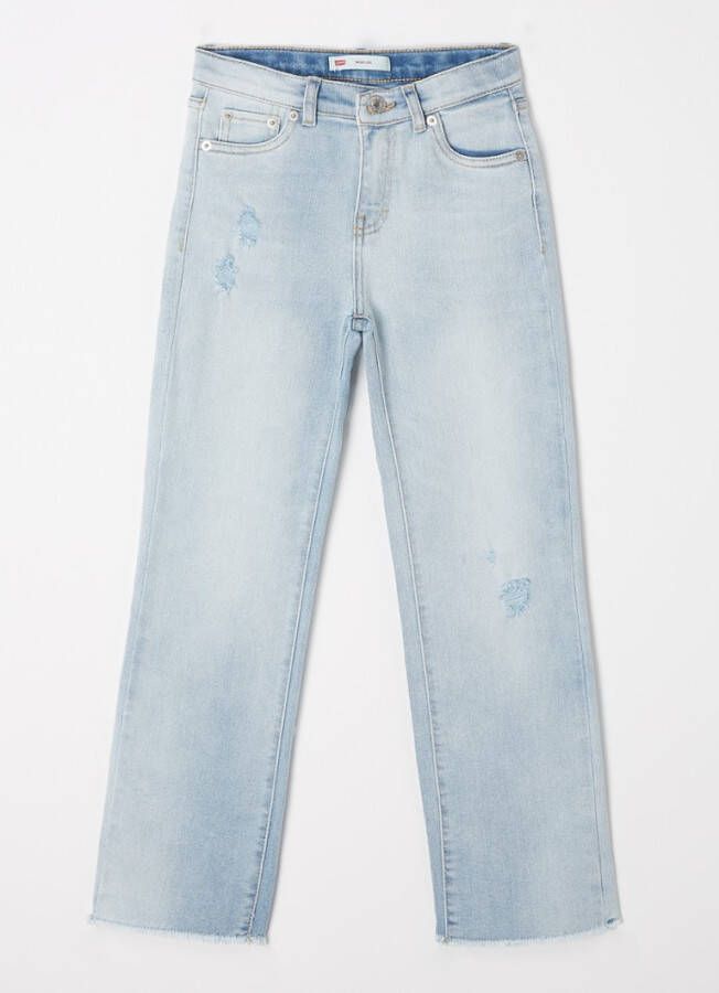 Levi's Straight leg jeans met stretch en ripped details