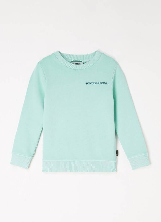 Scotch & Soda Sweater van biologisch katoen met logoborduring