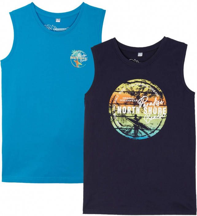 bonprix Jongens tanktop(set van 2 )
