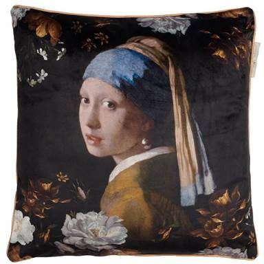 ESSENZA Floral Girl sierkussen met bloemenprint 50 x 50 cm