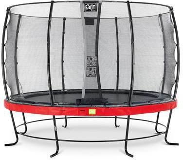 EXIT Toys Exit Elegant Trampoline Met Veiligheidsnet Economy Rond 427 Cm Rood