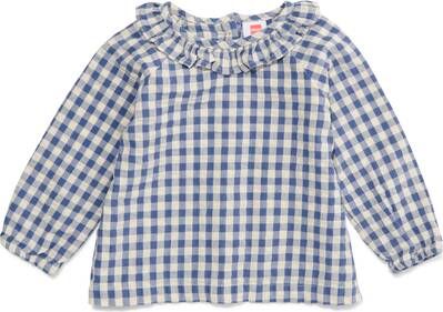 HEMA Baby Blouse Met Ruffles Blauw(blauw )