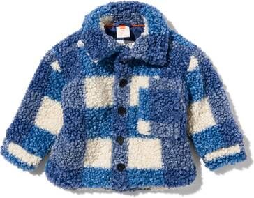 HEMA Baby Overshirt Teddy Blauw(blauw )