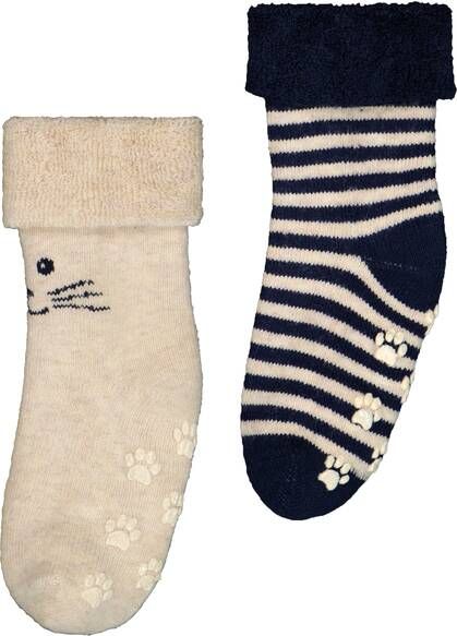 HEMA Baby Sokken Met Katoen 2 Paar Beige(beige )