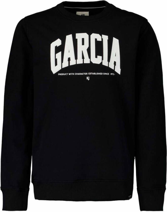 Garcia ! Jongens Sweater -- Zwart Katoen/elasthan
