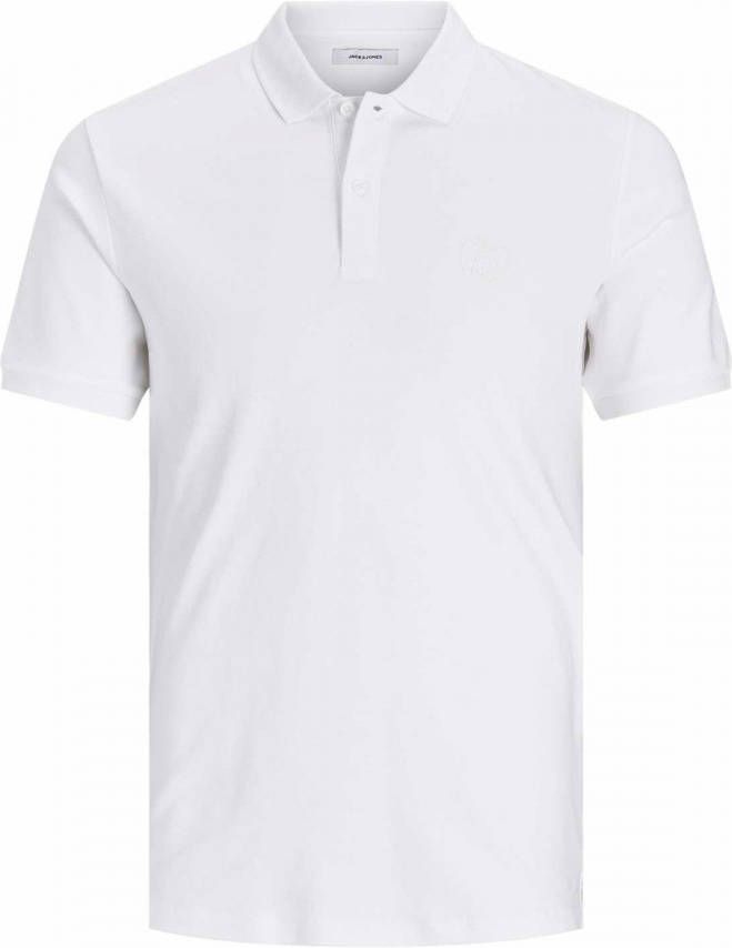 jack & jones ! Jongens Polo Korte Mouw -- Wit Katoen