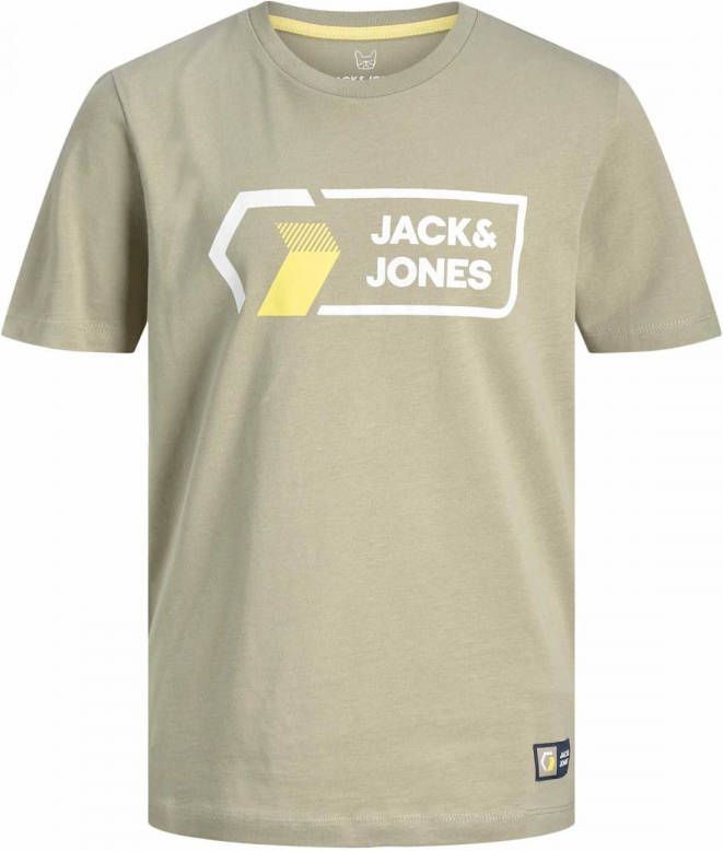 jack & jones ! Jongens Shirt Korte Mouw -- Groen Katoen