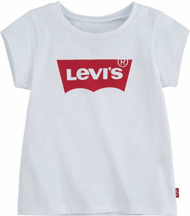 Levis ! Meisjes Shirt Korte Mouw -- Wit Katoen