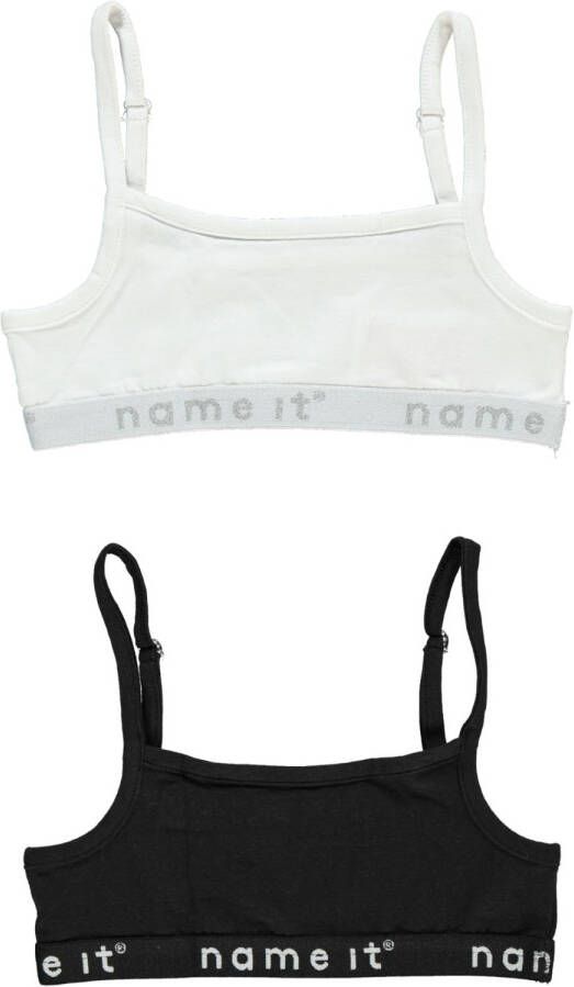 name it ! Meisjes 2 Pack Top -- Diverse Kleuren Katoen/elasthan