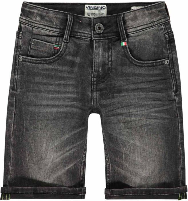 Vingino ! Jongens Bermud Maat 176 Grijs Jeans