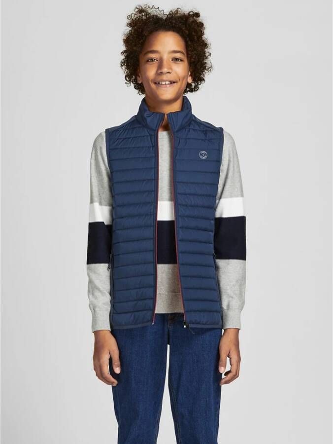 JACK & JONES JUNIOR bodywarmer JJEMULTI donkerblauw