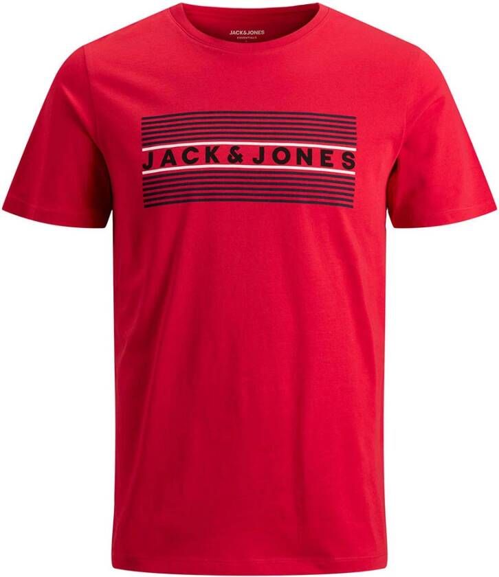 jack & jones ! Jongens Shirt Korte Mouw -- Rood Katoen