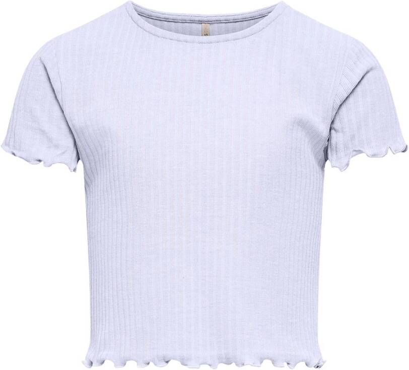 Only ! Meisjes Shirt Korte Mouw -- Lila Polyester/viscose/elasthan