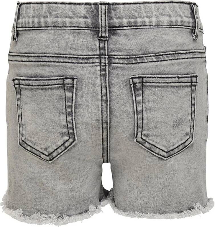 Kids Only ! Meisjes Korte Broek Maat 134 Grijs Jeans