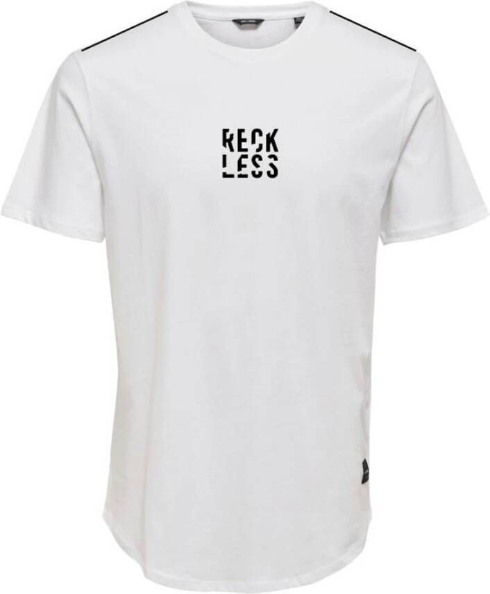 Only ! Jongens Shirt Korte Mouw -- Wit Katoen