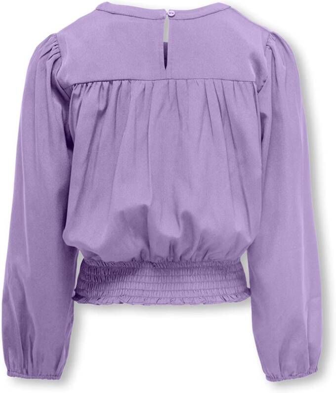 Only ! Meisjes Shirt Lange Mouw -- Paars Polyester