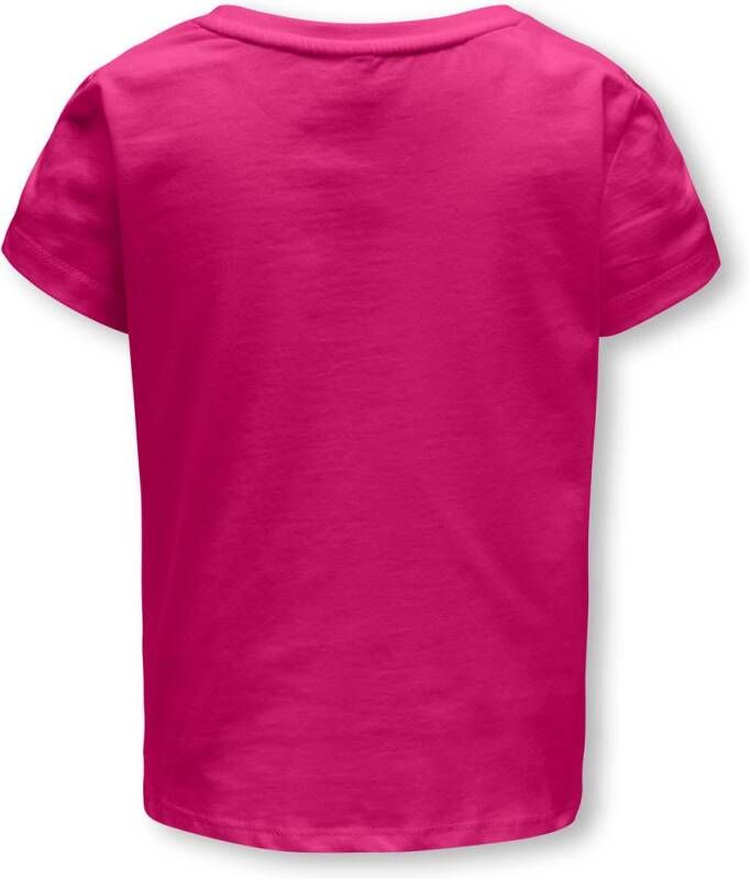 Only ! Meisjes Shirt Korte Mouw -- Roze Katoen