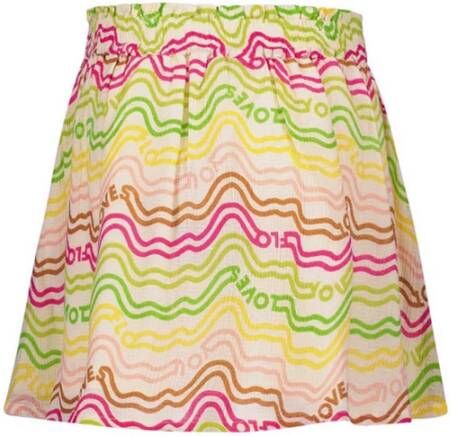 Like Flo Multi Minirok Fancy Woven Rainbow Skirt