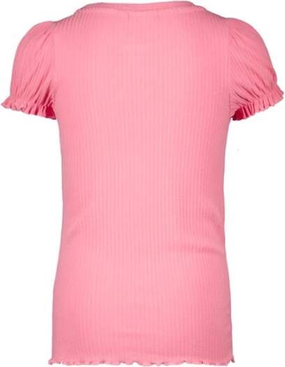 Like Flo Roze T shirt Solid Rib Ss Tee