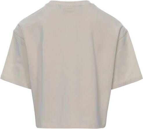 Looxs Revolution Cropped t shirt offwhite voor meisjes in de kleur
