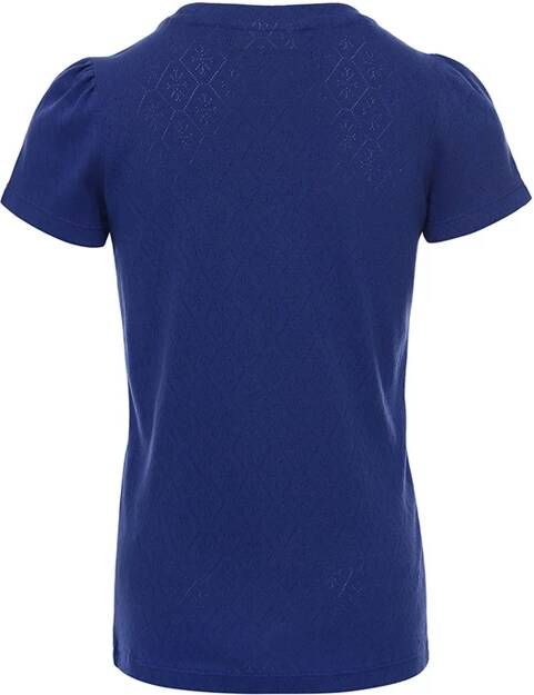 Looxs Revolution Ajour t shirt violet blue voor meisjes in de kleur