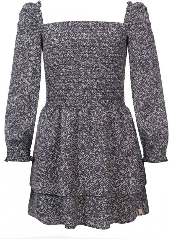 Looxs Revolution Chiffon jurkje met smock voor meisjes in de kleur