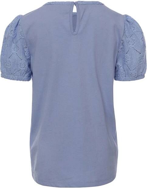 LOOXS ! Meisjes Shirt Korte Mouw -- Blauw Katoen/polyester/elasthan