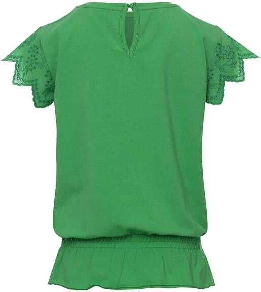 Looxs Revolution Broderie blouse clover green voor meisjes in de kleur