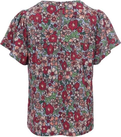 LOOXS ! Meisjes Shirt Korte Mouw -- All Over Print Polyester/elasthan