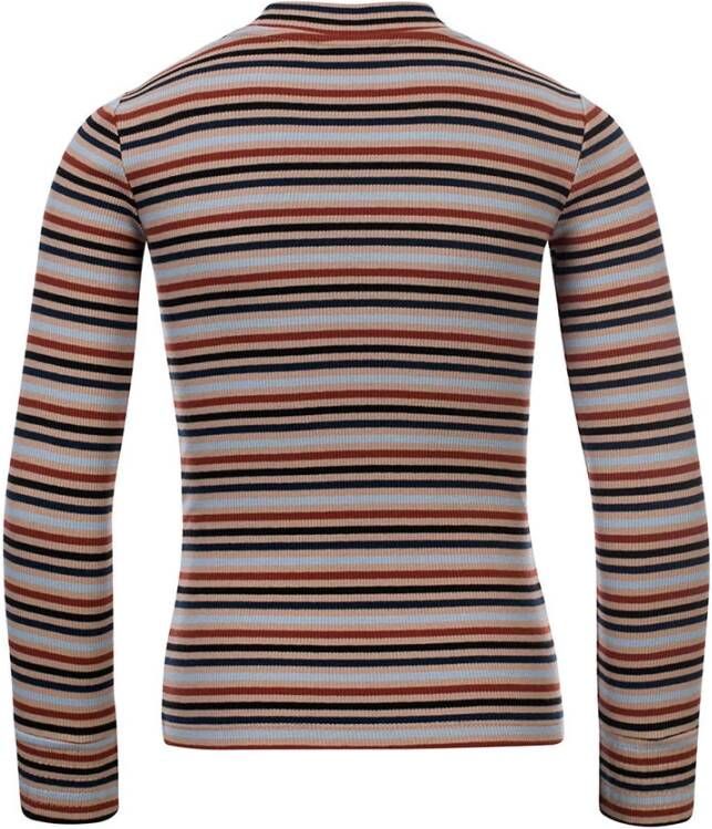 Looxs Revolution Gestreepte turtle rib jersey voor meisjes in de kleur