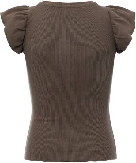 Looxs Revolution Flared broekje roest ribjersey voor meisjes in de kleur