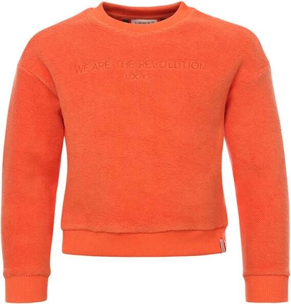 Looxs Revolution Sweater badstof fire voor meisjes in de kleur