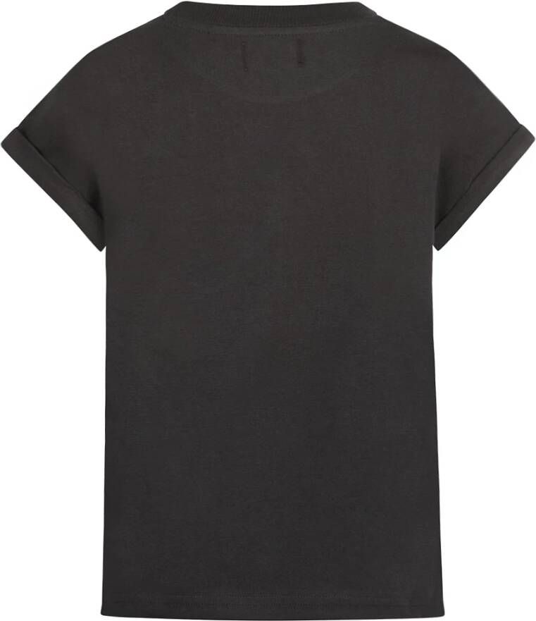 No way monday ! Meisjes Shirt Korte Mouw -- Antraciet Katoen/elasthan