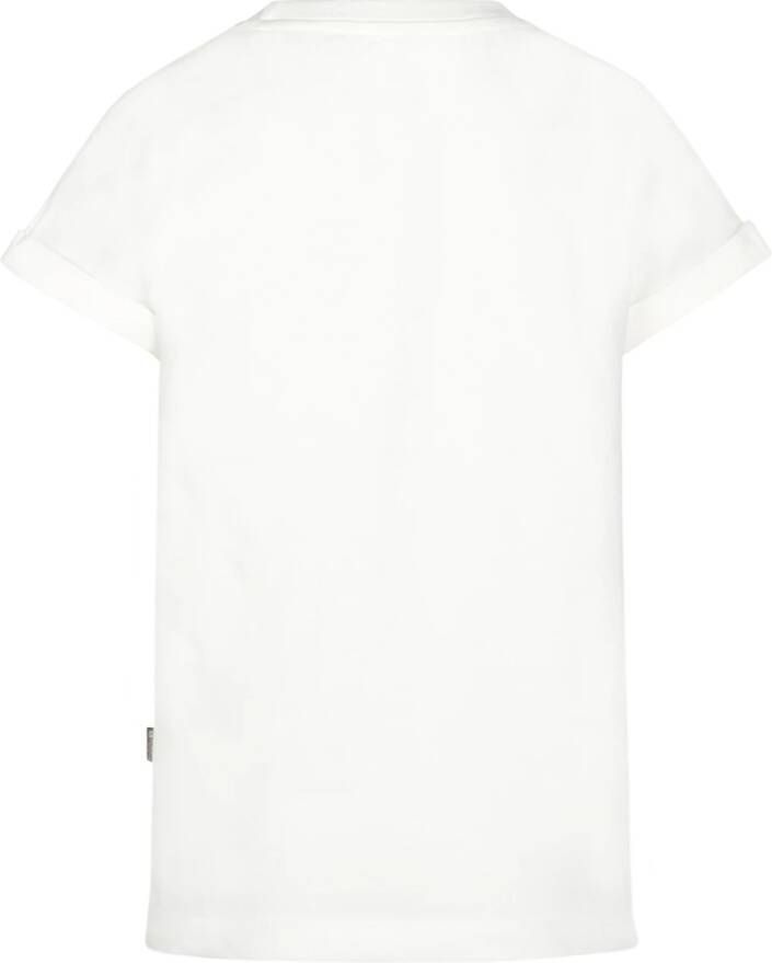 No way monday ! Meisjes Shirt Korte Mouw -- Off White Katoen/elasthan