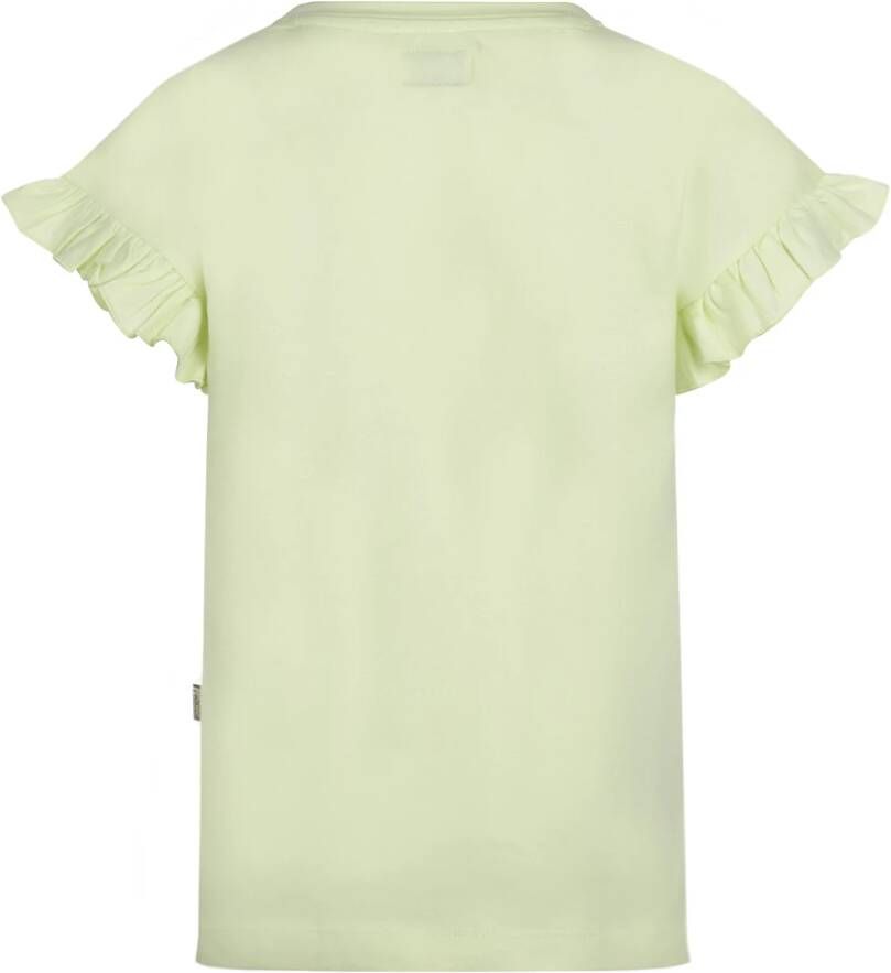 No way monday ! Meisjes Shirt Korte Mouw -- Lime Katoen/elasthan