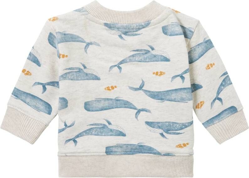 Noppies Babykleding Boys Sweater Motley All Over Print White 2