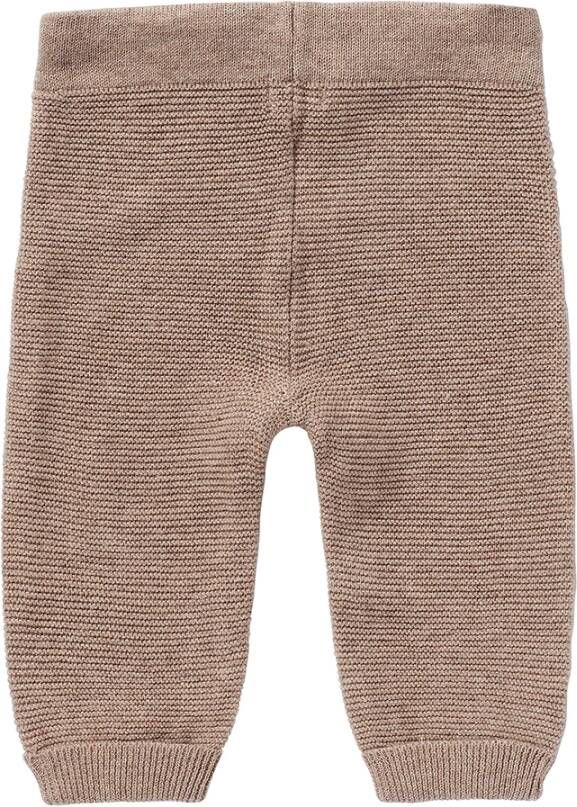 Noppies baby gemêleerde broek Grover van biologisch katoen taupe melange