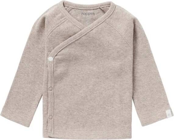 Noppies T shirts Unisex Overlap Long Sleeve Rib Nanyuki Roze